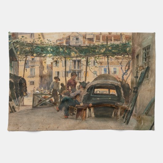 ルーソフズヴェネツィアハンドタオル キッチンタオル (横)