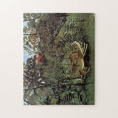 ルーソーのお腹をすかせたライオンパズル ジグソーパズル (縦)