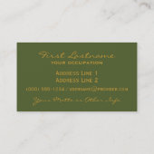 ルーソーのタイガーカスタム名刺 名刺 (裏面)