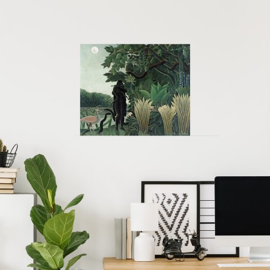 ルーソー絵画スネークシャルマー ポスター (ホームオフィス)