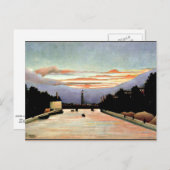 ルーソー – ザエッフェルタワー素晴らしアート ポストカード (正面/裏面)