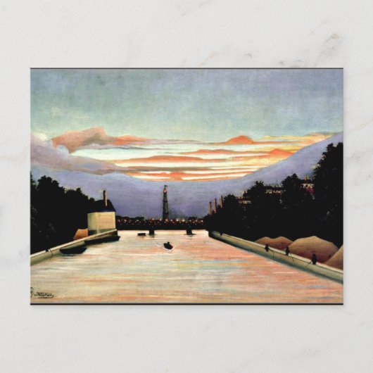 ルーソー – ザエッフェルタワー素晴らしアート ポストカード (正面)