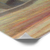 ルーソー・セーヌとエッフェルタワーの夕日のポスト ポスター (角)