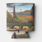 ルーソー・セーヌとエッフェルタワーin the Sunset 缶クーラー (正面)