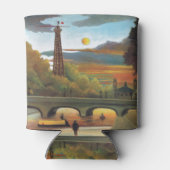 ルーソー・セーヌとエッフェルタワーin the Sunset 缶クーラー (裏面)