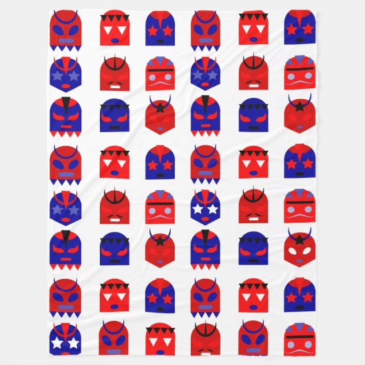 ルーチャ天秤皿マスク毛布 フリースブランケット (正面)