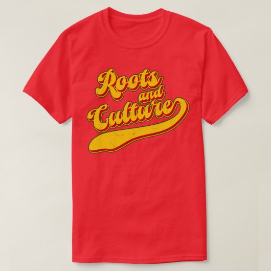 ルーツと文化 Tシャツ (デザイン正面)