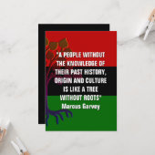 ルーツのない木マーカスガービーブラックヒストリ カード (正面/裏面インサイチュ)