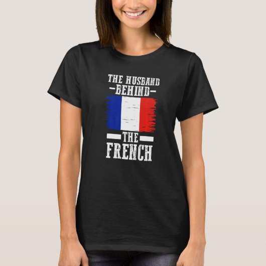 ルーツの後ろのフランスの夫 Tシャツ (正面)