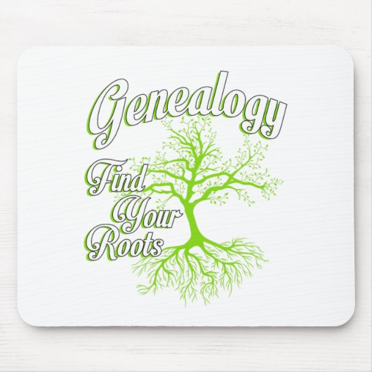 ルーツの検索系図学家族歴史家ギフト マウスパッド (正面)