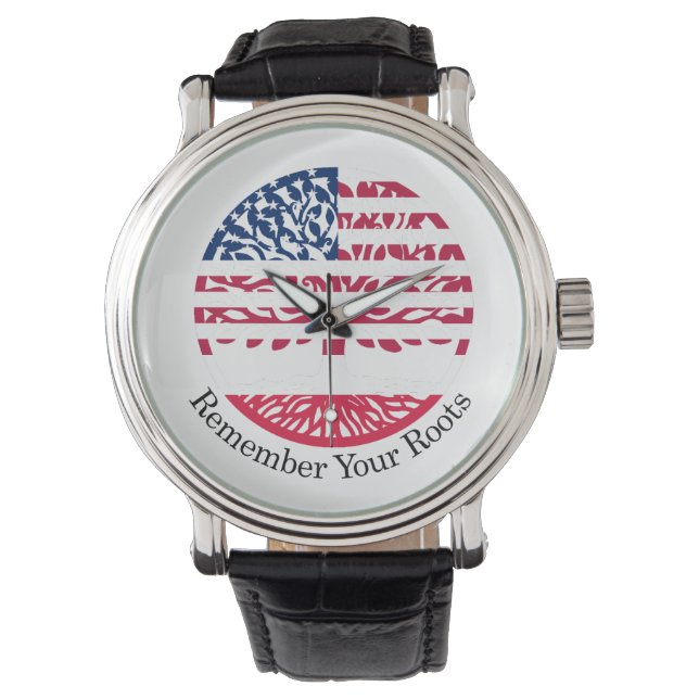 ルーツを覚えている 腕時計 (正面)