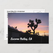 ルーツェルン渓谷の夕日 ポストカード (正面/裏面)