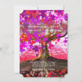 ルーツオブエンチャントオークフォレスト結婚式招待状 招待状 (裏面)