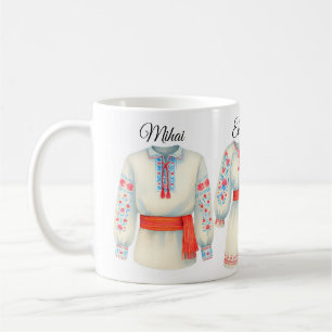 ルーツフォークの衣装伝統的服 コーヒーマグカップ