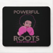 ルーツブラックヒストリー月私のルーツが大好き マウスパッド (正面)