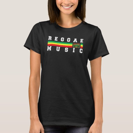 ルーツレゲエミュージックサウンドシステム Tシャツ (正面)