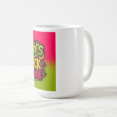 ルーツロックレゲエホワイトコーヒーマグ コーヒーマグカップ (正面右)