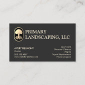 ルーツ付気にき芝生景観デザインツリー 名刺 (正面)