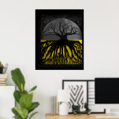 ルーツ半円 ポスター (ホームオフィス)