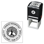 ルーツ名付きリービツリー差出人住所NTフォーム セルフインキングスタンプ (インサイチュ)