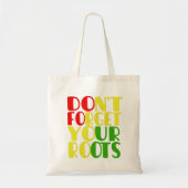 ルーツ忘れアフリカのアメリカ人T-Shiを使うな トートバッグ (正面)