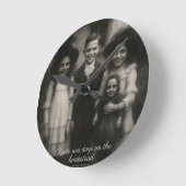 ルーツ走深いラウンドクロック ラウンド壁時計 (傾斜)