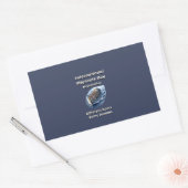 ルーツ違う、同じ夢。移民の日 長方形シール (封筒)