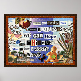 ルーツ&ウィングコラージュ ポスター