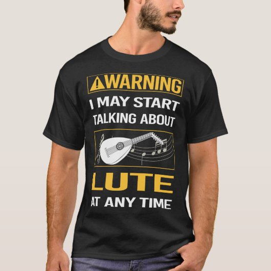 ルーテおもしろい警告ー Tシャツ (正面)