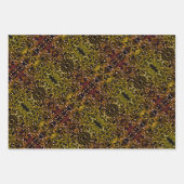 ルーティングプロセス予測できな抽象芸術電子ギーク ラッピングペーパーシート (正面3)