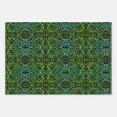 ルーティングプロセス予測できな抽象芸術電子ギーク ラッピングペーパーシート (正面)