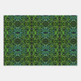 ルーティングプロセス予測できな抽象芸術電子ギーク ラッピングペーパーシート