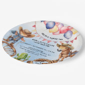 ルーティントゥートーティングッドタイム誕生日 ペーパープレート (アングル)