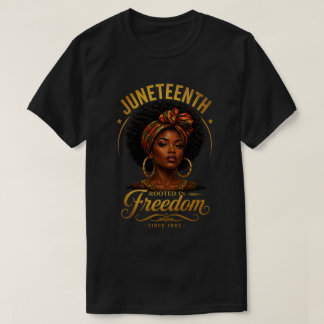 ルーテッド・イン・フリーダム ジューンティーンス1865 ゴールドアート Tシャツ