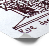 ルーデブシュリー |フランス,ブリタニー ポスター (角)