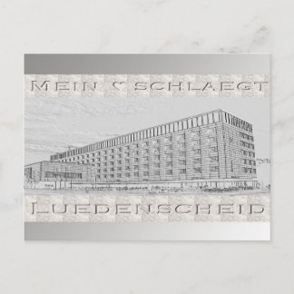 ルーデンシャイトの新しい市庁舎の写真付き葉書 ポストカード