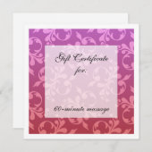 ルートとクラウンのチャクラはギフト証明書をスクロール (正面/裏面)