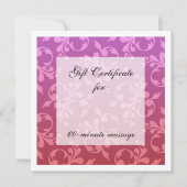 ルートとクラウンのチャクラはギフト証明書をスクロール (正面)