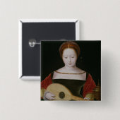 ルートを演奏しているマグダラのマリア 缶バッジ (正面&裏面)