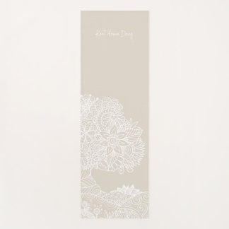 ルートダウン深いツリー生命マンダラデザイン – 砂 ヨガマット