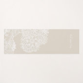 ルートダウン深いツリー生命マンダラデザイン – 砂 ヨガマット (正面(横))