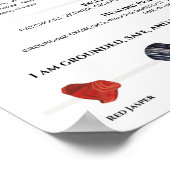 ルートチャクラバランスのウォールアートポスター ポスター (角)