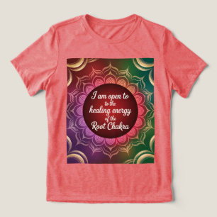 ルートチャクラヒーリングTシャツ トライブレンドTシャツ