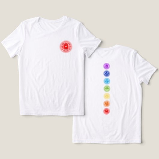 ルートチャクラ記号 | ムラダラ トライブレンドＴシャツ (デザイン正面&裏面)