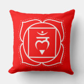 ルートチャクラ | ムラダラ | 赤い瞑想クッション クッション (正面)