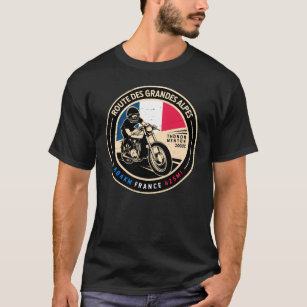 ルートデグランアルプ  フランス  オートバイ Tシャツ