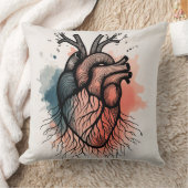 ルートハートミニマル- Soulful Sketch クッション (ブランケット)