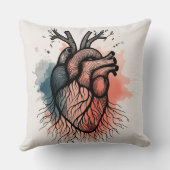 ルートハートミニマル- Soulful Sketch クッション (裏面)