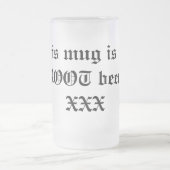 ルートビアのマグ! フロストグラスビールジョッキ (中央)