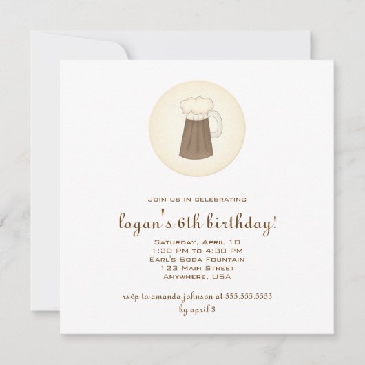 ルートビアの招待状 招待状 (正面)